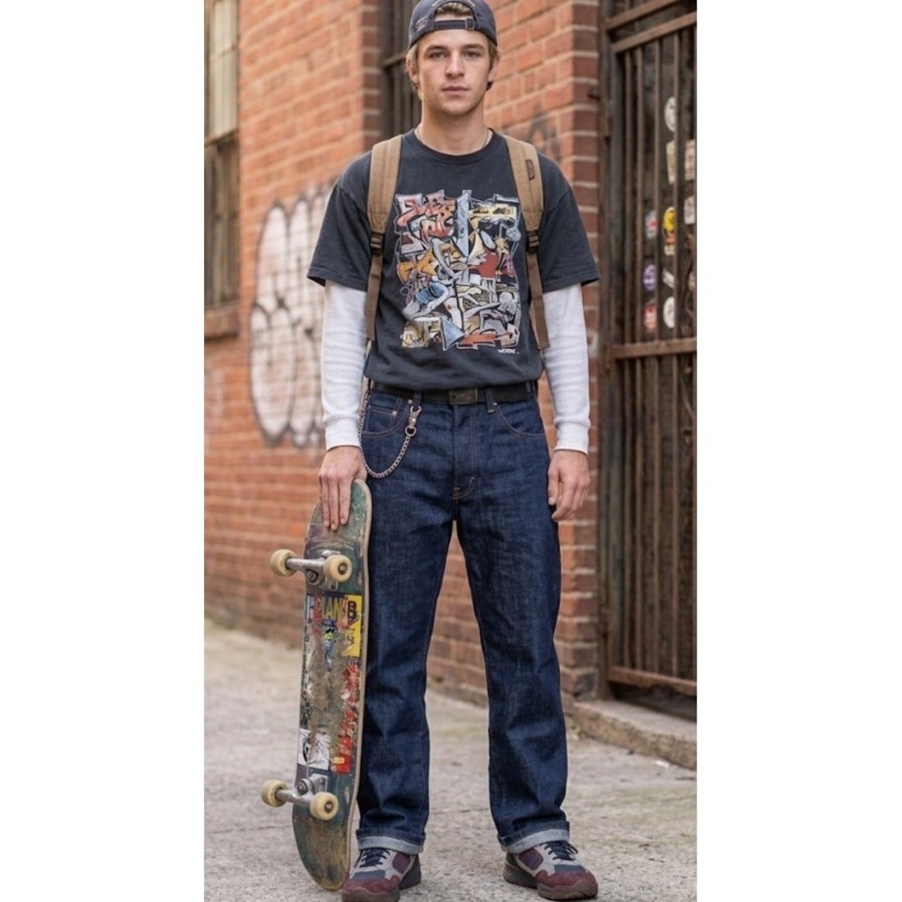 Vtg Marithe Francois Girbaud Jeans Y2K Baggy Streetwear Mens Sz 33x31 Skater